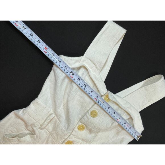 ~ By Anthropologie 0 Jumpsuit Linen Blend Cape Cod Crop Wide Leg Sleeveless - Picture 8 of 16